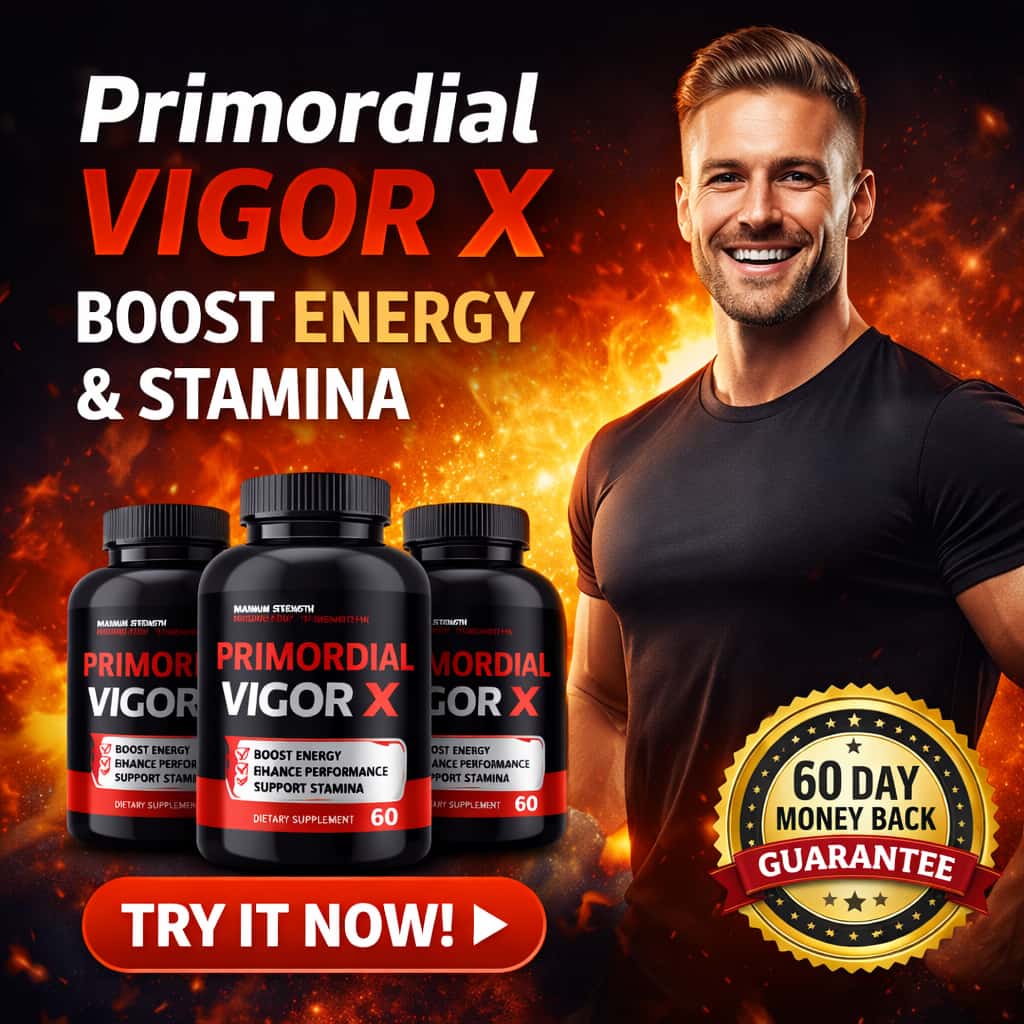 Primordial Vigor X review featured image male energy stamina supplement boost performance naturally