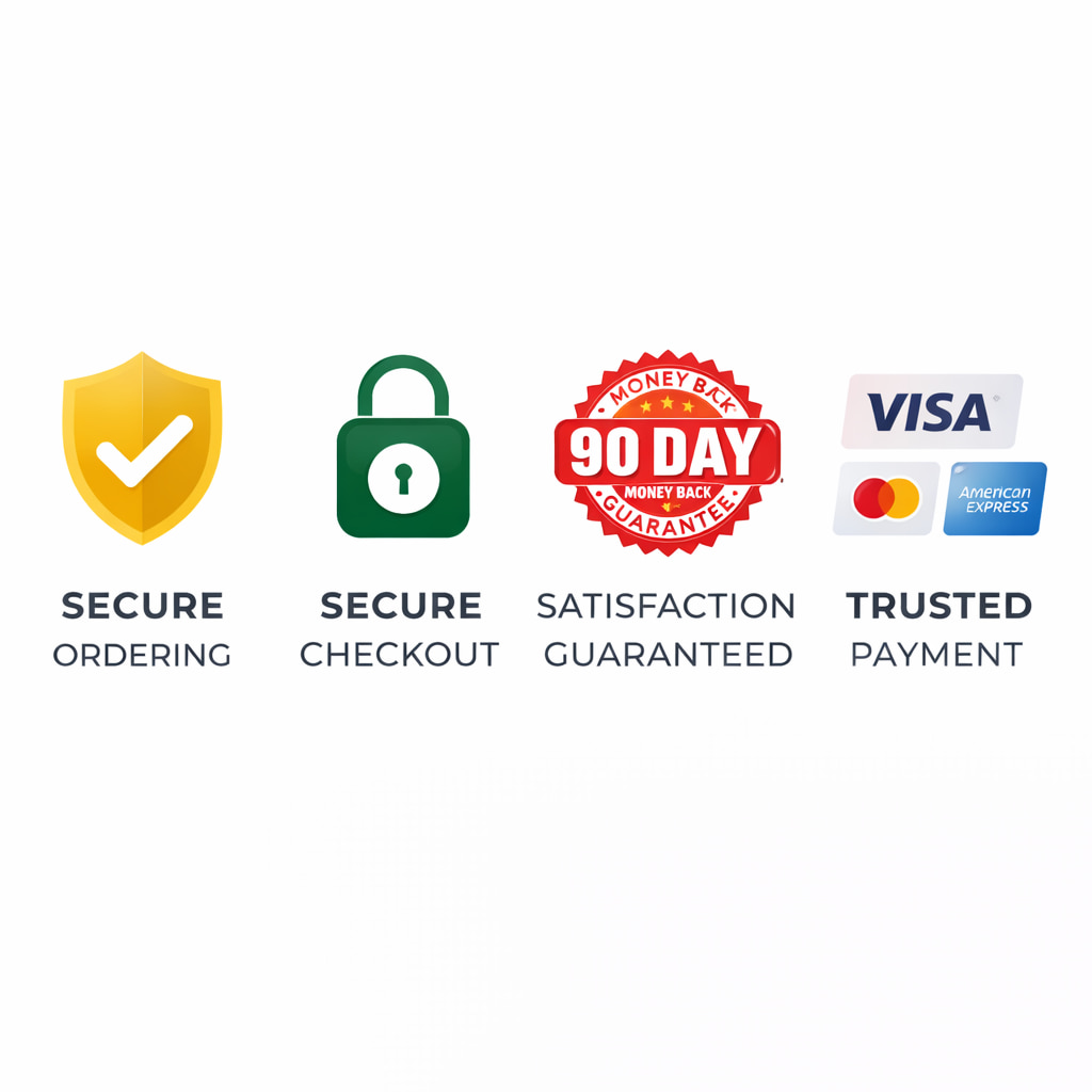 TrimPure secure checkout trust badges 90 day money back guarantee safe payment weight loss product